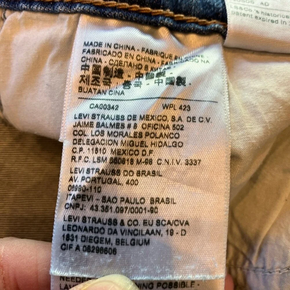 Levis 711 Skinny medium‎ wash stretch denim jean size 30 - Picture 6 of 7